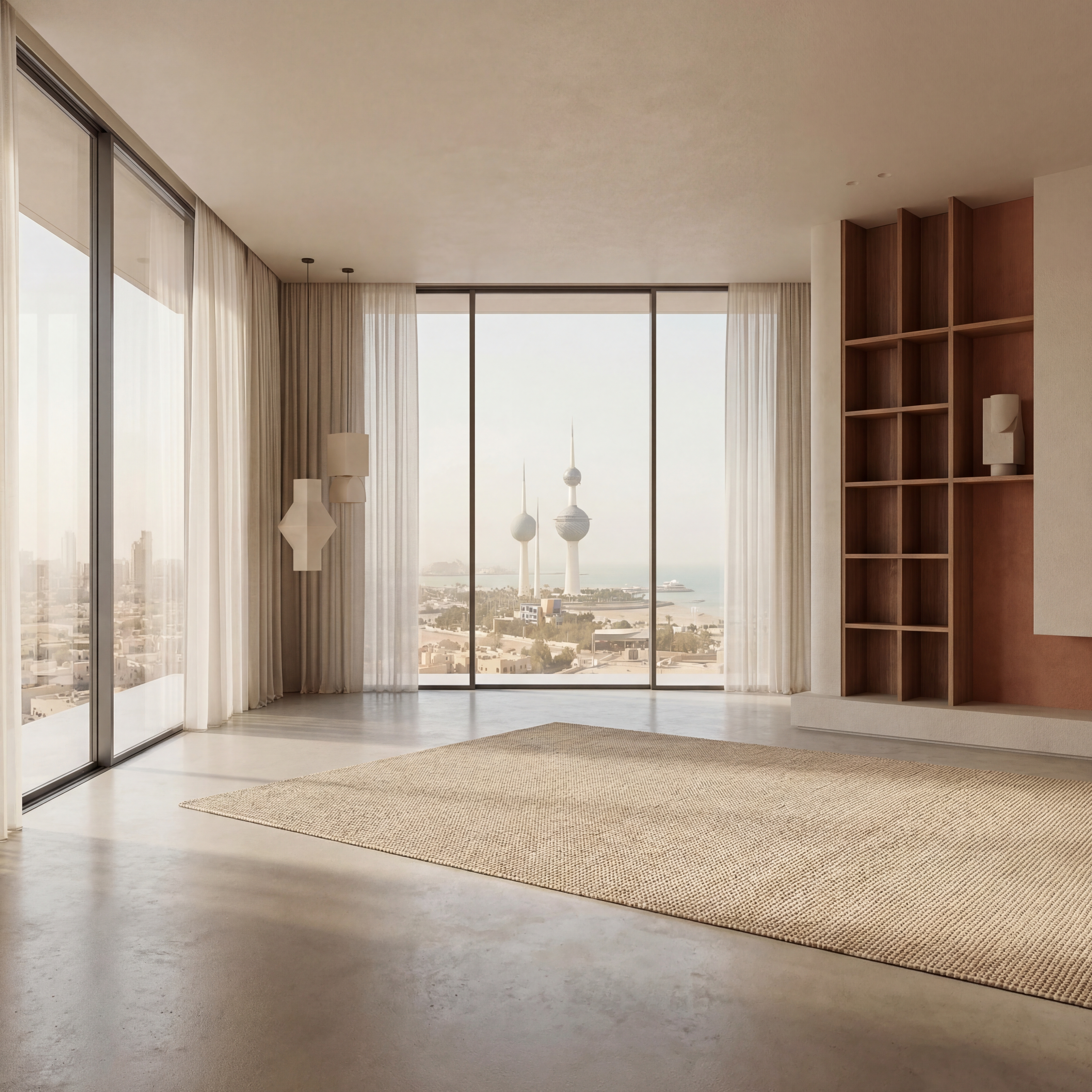إعادة تصميم غرفة معيشة عربية عصرية